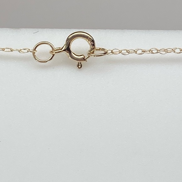 10K Yellow Gold Cushion Cut Natural Peridot and Diamond Pendant with Chain - Picture 10 of 12